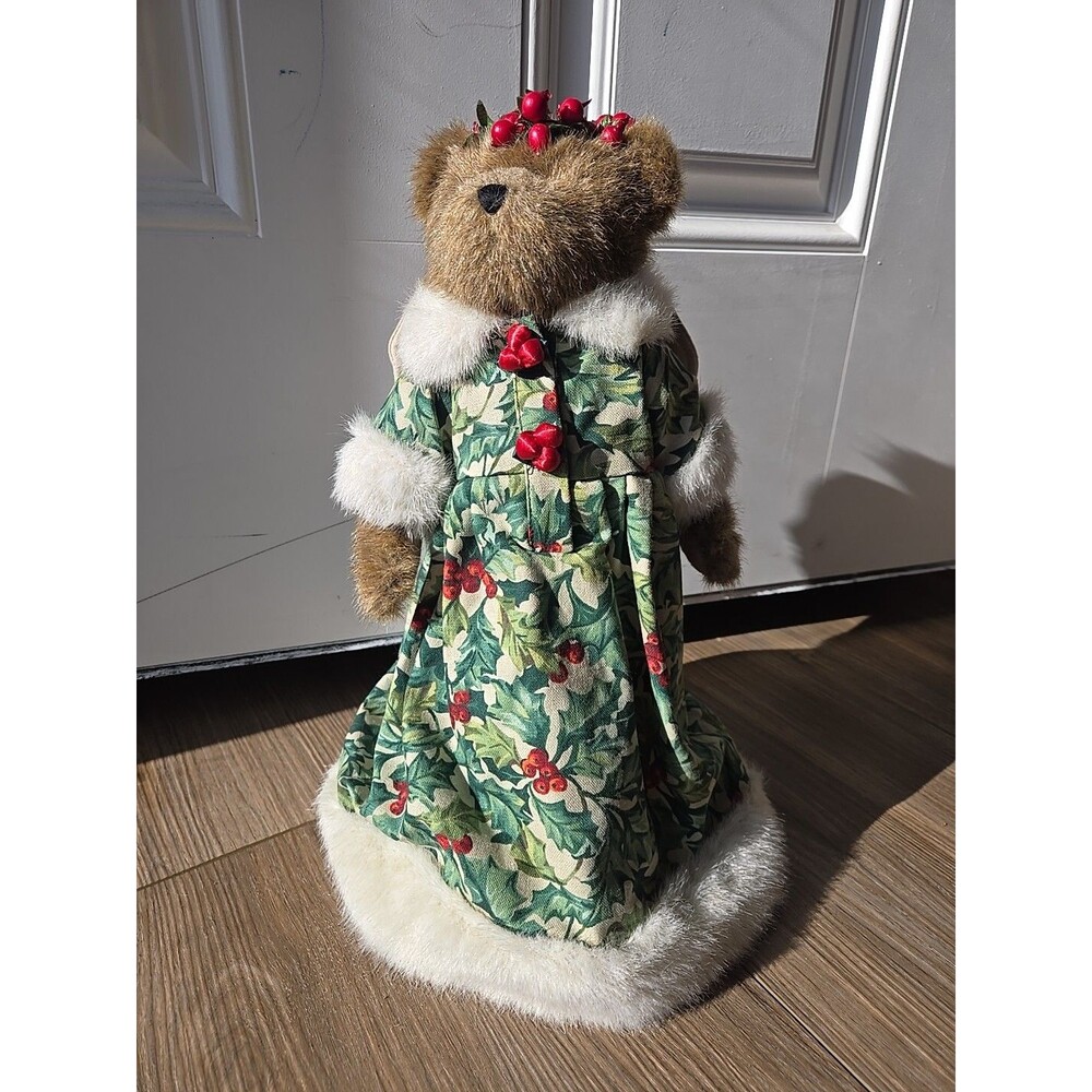 Vintage Boyds Bears Longaberger Basket Holly Beary Christmas Tree Topper